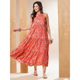 Globus Multicolor Floral Print Midi Dress-picture-24