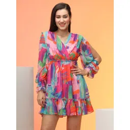 Globus Multicolor Printed Fit & Flare Dress-picture-22