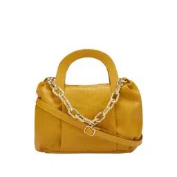Globus Mustard Textured Medium Handbag-picture-14