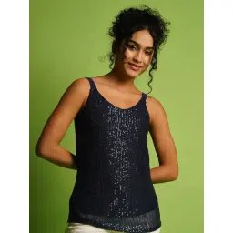 Globus Navy Embellished Top-picture-47