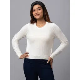 Globus Off-White Cotton Regular Fit Sweater-picture-35