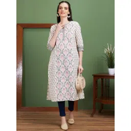 Globus Off White Printed Kurta-picture-27