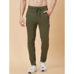 Globus Olive Regular Fit Cotton Sports Trackpants-picture-33
