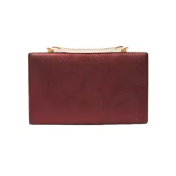 Globus Red Embellished Small Party Box Clutch-picture-41