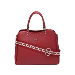 Globus Red Textured Medium Handbag-picture-28