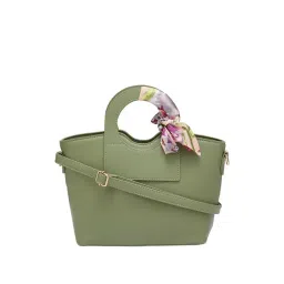 Globus Sage Green Solid Medium Handbag-picture-15