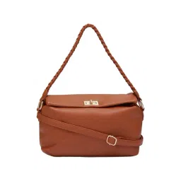 Globus Tan Solid Medium Handbag-picture-45