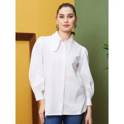 Globus White Cotton Shirt image 1