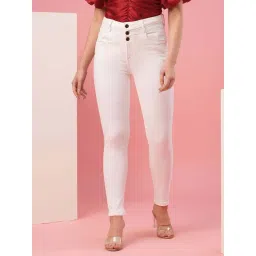 Globus White Cotton Straight Fit High Rise Jeans-picture-33