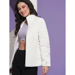 Globus White Nylon Regular Fit Casual Jacket-picture-16