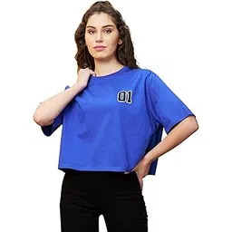 globus Women Blue T-Shirt-picture-10