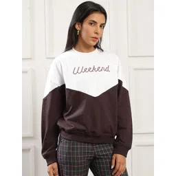 Globus Women Colourblocked Oversized Sweatshirt-picture-36