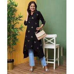 globus Women Geometric Print A-Line Kurta-picture-37