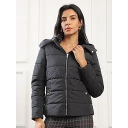 Globus Women Hooded Solid Insulator Puffer Jacket-picture-18