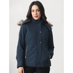 Globus Women Hooded Solid Insulator Puffer Jacket-picture-11