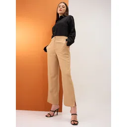 Globus Women Mid-Rise Bottom Relaxed Fit Formal Trousers-picture-31