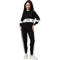 globus Women Multicolour Marble Print Co-Ord Set with Sweatshirt and Joggers-picture-22
