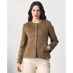 globus Women Round Neck Long Sleeves Winter Wear Overcoat-picture-48