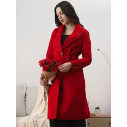 Globus Women Shawl Collar Long Sleeves Single-Breasted Overcoat-picture-21