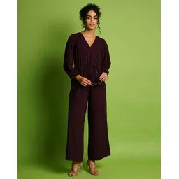 globus Women V-Neck Jumpsuit with Insert Pockets-picture-16