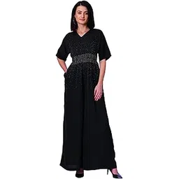 globus Women V-Neck Short Sleeve Jumpsuit-picture-12