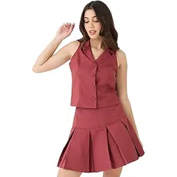 globus Women White Short Sleeve Striped Western V-Neck Dress-picture-33