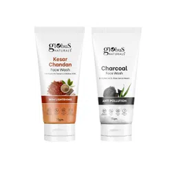 Globus naturals 2-Pcs Kesar Chandan & Charcoal Face Wash - 75g Each-picture-26
