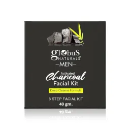 Globus Naturals Activated Charcoal Men Facial Kit-picture-26