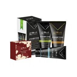 Globus naturals Charcoal 3-Pcs Face Wash-Peel Off Mask & Face Scrub - 100g Each-picture-22