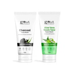 Globus Naturals Charcoal & Aloe Vera Neem Tulsi Face Wash Combo-picture-41
