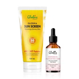 globus naturals Globus Remedies Sunscreen Fairness Lotion SPF 50+++ & Glycolic Face Serum Combo-picture-14