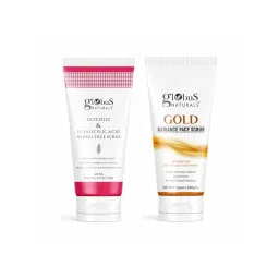 Globus Naturals Glycolic + 1% Salicylic Acid and Gold Radiance Face Scrub Combo - Set of 2-picture-14