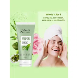 Globus Naturals Green Tea & Tea Tree Radiance Face Wash - 75 gm image 5