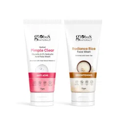 Globus Naturals Herbal Pimple Clear & Radiance Rice Face Wash Combo-picture-36