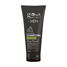 Globus Naturals Men Activated Charcoal Face Scrub - 100 gm-picture-12