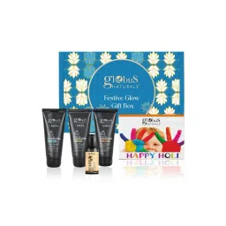 Globus Naturals Pre & Post Holi Ritual Charcoal Men Glow Gift Box, Set of 4-picture-20