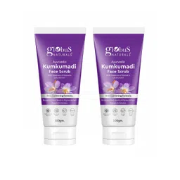 Globus naturals Set of 2 Ayurvedic Kumkumadi Face Scrub with Walnut & Lotus - 100g Each-picture-20
