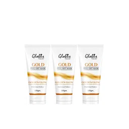 Globus naturals Set Of 3 Golden Glow Saffron & Vit E Gold Peel Off Mask 300gm-picture-36
