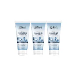 Globus naturals Set Of 3 Revival Diamond Face Scrub with Sandalwood & Rice - 100 g Each image 1
