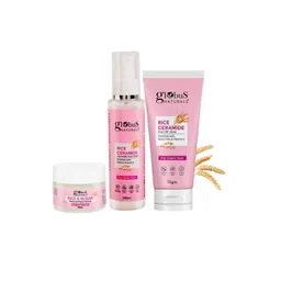 Globus naturals Set Of 3 Rice Ceramid Face Toner -100ml Scrub-50g & Peel Off Mask-75g-picture-38