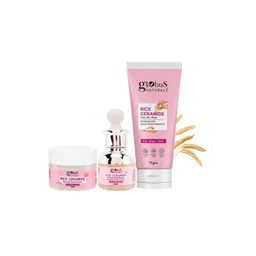 Globus naturals Set Of 3 Rice Ceramide Combo Face Cream, Face Serum, Peel Off Mask-picture-36