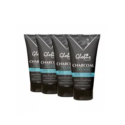 Globus naturals Set of 4 Deep Cleanse Charcoal Face Wash with Tea Tree & Neem 100 g each-picture-33