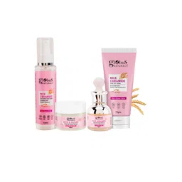 Globus naturals Set Of 4 Rice Ceramide Face Scrub Serum Toner & Peel-Off Mask-picture-26