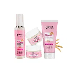 Globus naturals Set Of 4 Rice Ceramide Peel Off Mask Scrub Cream & Face Toner-picture-35