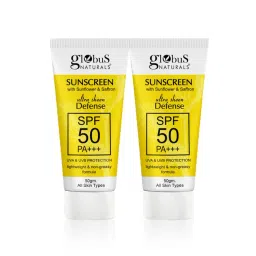 Globus Naturals Ultra Sheen Defense Sunscreen SPF 50 PA+++ - Pack of 2-picture-13