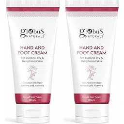 Globus Naturals Nourishing Hand & Foot Cream, Enriched with Rose & Anantmool, For Nourished, Moisturised Hands & Feet, Suitable for All Skin Types 100 gms (Pack of 2)-picture-34
