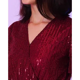 globus Women V-Neck Embellished Playsuit image 5