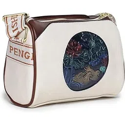 glossy PU Sling Bag for Women, 3 Compartments, Adjustable Crossbody Strap-picture-44