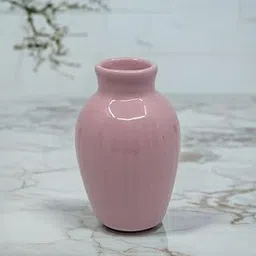 Glossy Pink Ceramic Vase-10CM-picture-12