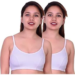 glowbody Women's Lycra Cotton Non Padded Wire Free Sara Mirza Sports Bra (Pack of 2)-picture-30